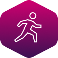 Prävention von Diabetes mit töglicher Bewergung - Icon Laufen Prävention von Diabetes mit töglicher Bewergung - Icon Laufen
