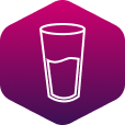 Viel Trinken bei Diabetes - Icon Wasser